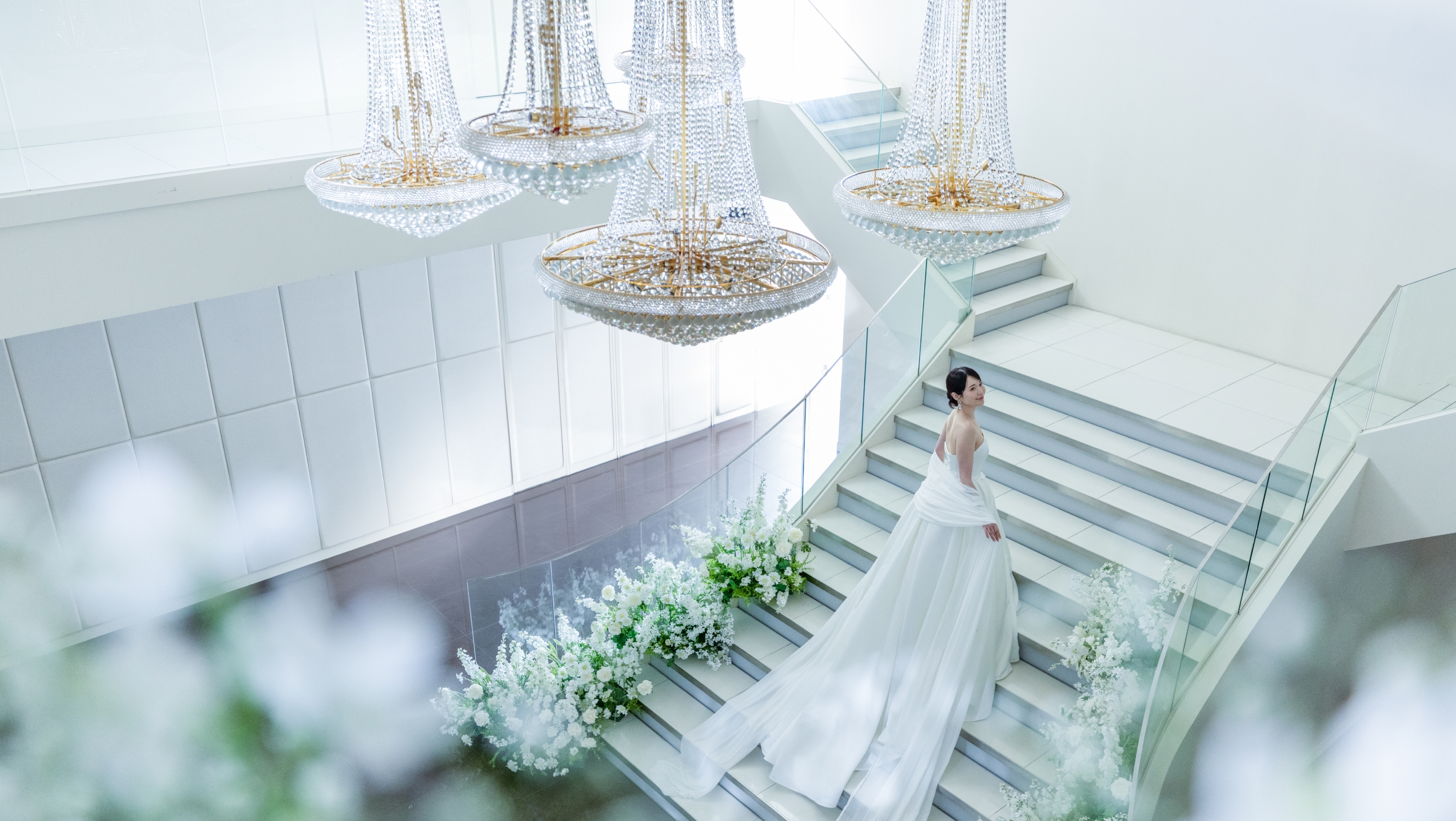 カノビアーノ福岡 大階段新婦画像