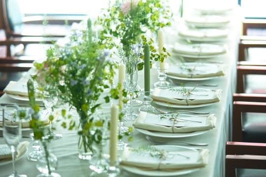 カノビアーノ福岡 テーブルコーディネート画像