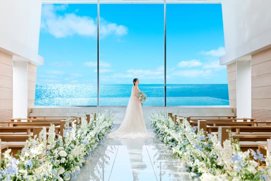 THE SURF OCEAN TERRACE チャペル新婦 画像